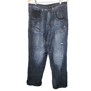 8732 Eight 732 Rebel Denim Jeans Distressed Size 34x33 34 x 33